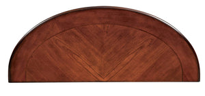 English Elm Traditional Ornate Brown Cherry Sofa Table 48"L with Scroll Metal Legs Open Shelf Classic Accent Furniture B011P404306