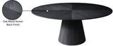 Gavin Black Dining Table 849-T Meridian Furniture