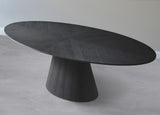 Gavin Black Dining Table 849-T Meridian Furniture