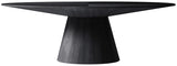 Gavin Black Dining Table 849-T Meridian Furniture