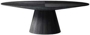 Gavin Black Dining Table 849-T Meridian Furniture