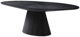 Gavin Black Dining Table 849-T Meridian Furniture