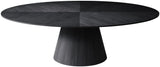 Gavin Black Dining Table 849-T Meridian Furniture