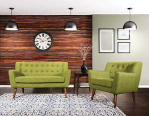OSP Home Furnishings Mill Lane Loveseat Green