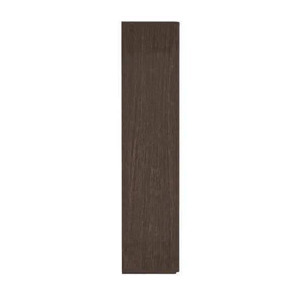 English Elm Rivington 38" Walnut Bookcase Cabinet – Modern Design With Glass Doors & Adjustable Shelving For Style B365S00016-GIGA