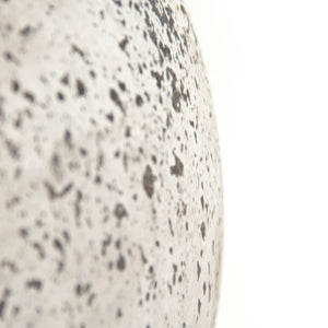 Zentique Distressed Grey Terracotta Vase with Weathered Matte Finish — Rustic Sculptural Accent for Shelves W10 x H14 x D10 8496L A344