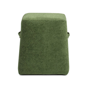 English Elm Jennifer Taylor Home - Oliver 16" Tapered Square Upholstered Ottoman - Compact Fleece Pouf, Modern Footrest & Seat (16") Green B2719P269260