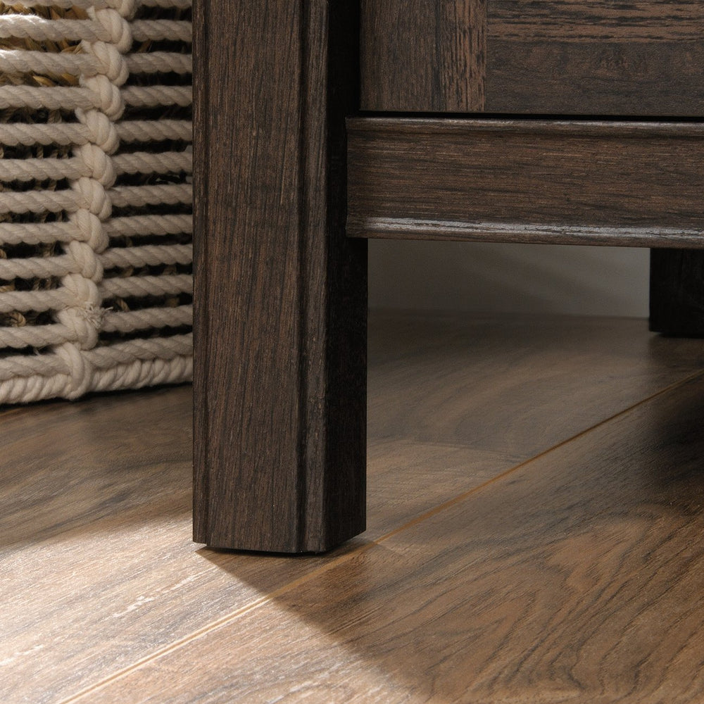 English Elm Lateral File Cabinet - Rustic Brown Finish, Secure Storage With Lockable Drawers For Home Or Office B356P402604