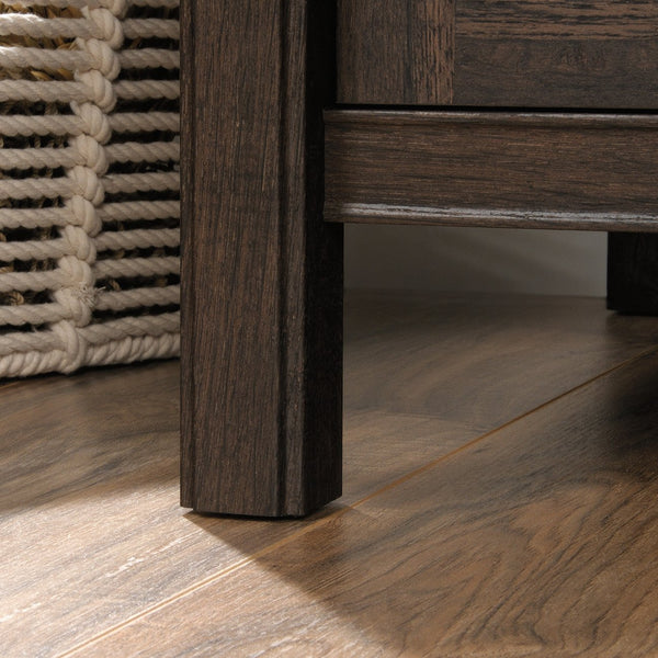 English Elm Lateral File Cabinet - Rustic Brown Finish, Secure Storage With Lockable Drawers For Home Or Office B356P402604