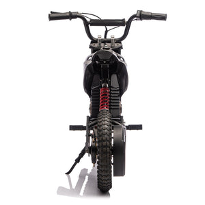 English Elm 24v 250w Kids Off-road Electric Motorcycle with Led Lights Bluetooth and Rear Suspension W1578P203984