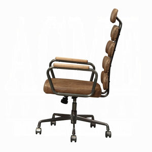 English Elm Calan High Back Executive Office Chair in Top Grain Leather with Mid Century Appeal B2726P419109