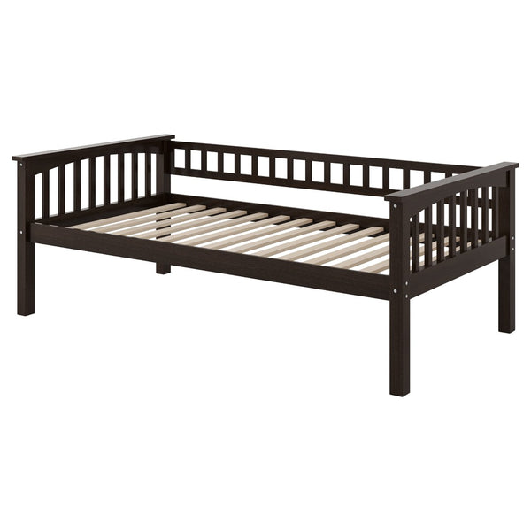 English Elm Twin Over Solid Pine Bunk Bed with Rolling Drawers and Convertible Platform GX000240AAP