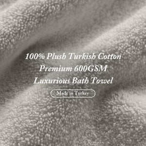 JLA Home Madison Park Signature - Cotton Plush Turkish 6-Piece Towel Set 600 GSM — Oversized, Highly Absorbent Spa-Quality Towels Crafted Grey MPS73-316