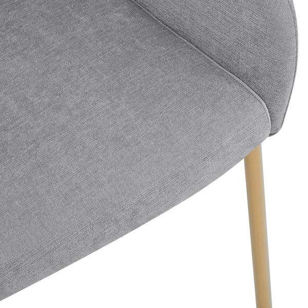 English Elm Christopher Knight Home® - Dining Chair Set Of 2 - Modern Grey Upholstered Metal Chairs For Stylish Dining & Home Bars N779P186914G