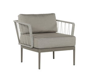 Sunpan Catania Armchair - Stylish Outdoor Seating with Eco-Friendly Materials and Weather-Resistant Design Grey / Palazzo Taupe