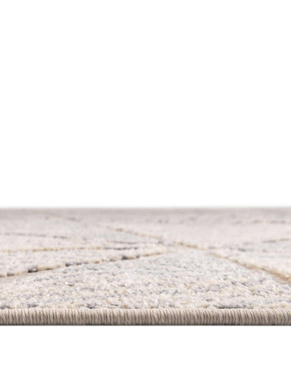 Unique Loom Arlo AJ Machine Made Geometric Rug Sandy Beige, Gray/Ivory 7' 1" x 7' 1"