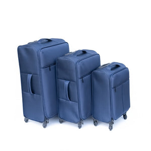English Elm Oxford Cloth Softside Spinner Suitcase Waterproof Fabric Shell with Ergonomic Handle W2710P242519