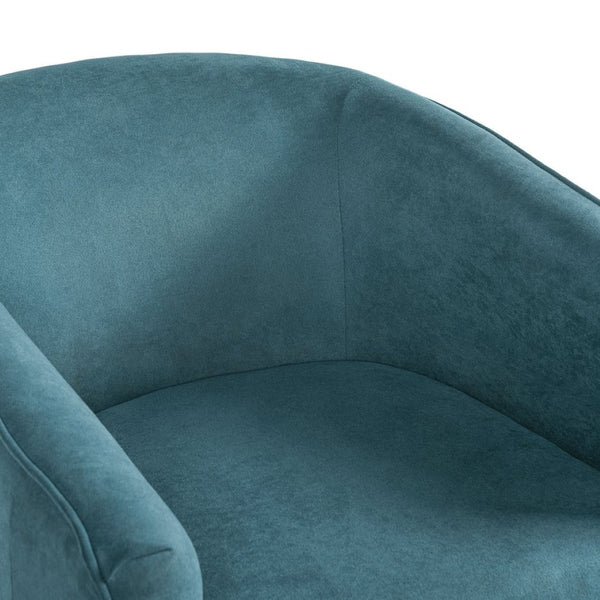 English Elm Power Lift Recliner Barrel Back Chenille Chair for Seniors with Footrest Pocket Blue N719P355911C