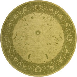 Unique Loom La Jolla Floral Machine Made Floral Rug Light Green, Green/Light Green 12' 2" x 12' 2"