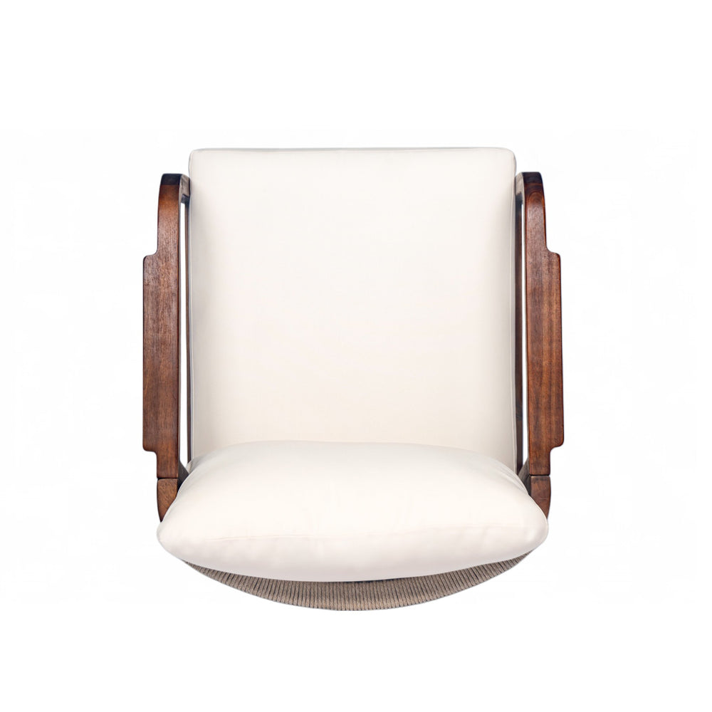 English Elm Christopher Knight Home® - 28" Outdoor Lounge Chair - Woven Backrest, Solid Wood Frame, Plush Cushions For Patio Relaxation N767P255015D_2