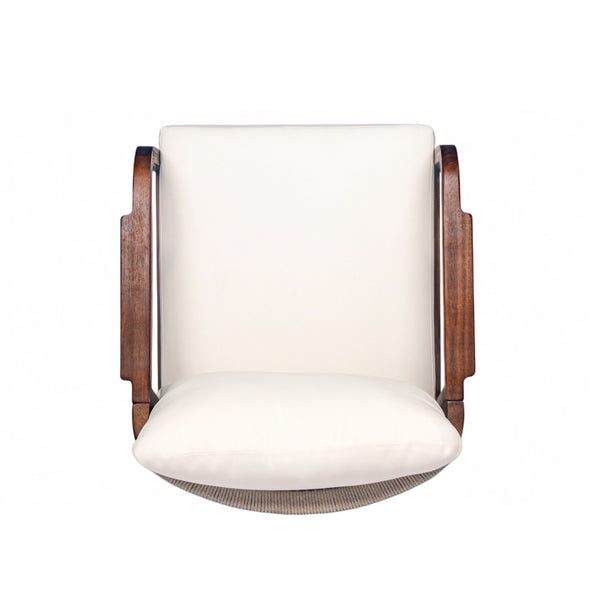 English Elm Christopher Knight Home® - 28" Outdoor Lounge Chair - Woven Backrest, Solid Wood Frame, Plush Cushions For Patio Relaxation N767P255015D_2
