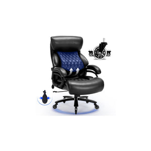English Elm 600lbs Heavy Duty Executive Chair Pocket Spring Cushion Ergonomic Big Tall Support W5201P423401