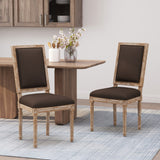 Christopher Knight Home® - Noble House - Regina French Country Wood Upholstered Dining Chair - Set of 2