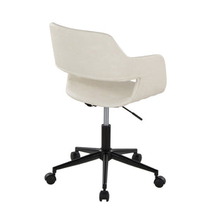 English Elm Contemporary Sculpted Low Back Task Chair with Chrome Base for Home Office B202P223917