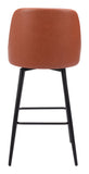 Keppel Swivel Barstool Brown 109974 Zuo Modern