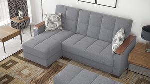 English Elm Primenest Zenaero Convertible Chaise Lounge With Storage – Stylish, Comfortable, And Versatile Design B030P303557-GIGA