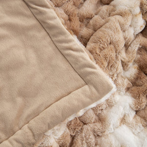 English Elm 50X60" Luxurious Faux Fur Throw Blanket – Cozy, Stylish Accent For Any Room, Easy Care & Versatile B035P243958