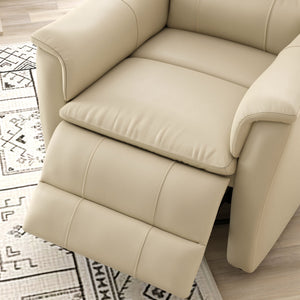 English Elm Global Home Swivel Glider Recliner In Madras Eggshell Leather - Ultimate Comfort & Style For Any Room B339P333955