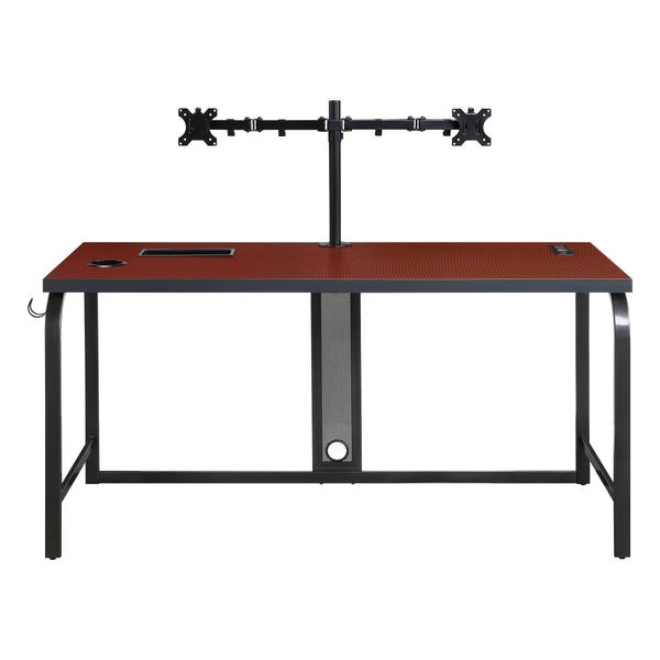 OSP Home Furnishings Reload Pro Battlestation Gaming Desk Black/Red