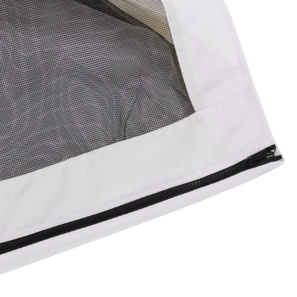 English Elm Outsunny Walk-in Tunnel Greenhouse Steel Frame Pe Cover Mesh Vents Garden Grow Shelter W2225P200873