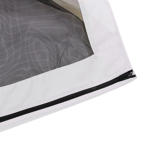 English Elm Outsunny Walk-in Tunnel Greenhouse Steel Frame Pe Cover Mesh Vents Garden Grow Shelter W2225P200873