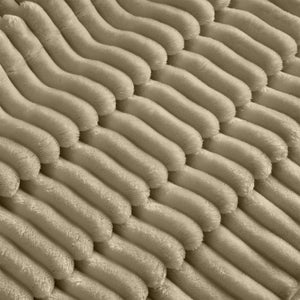 English Elm L-Shaped Slipcovered Sectional Sofa Couch - Luxurious Deep Seat, Convertible Ottoman & Pillows, Camel Corduroy W3041S00067