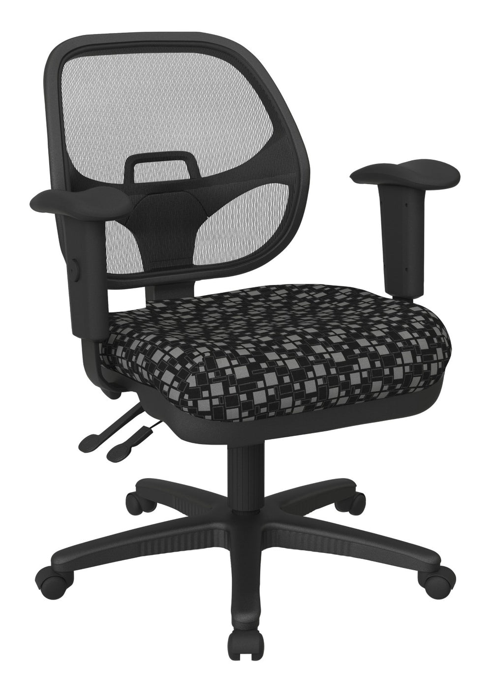 OSP Home Furnishings Ergonomic Mesh Task Chair with Lumbar Support and Pneumatic Height Adjust for Office Use Birch 29024-K106