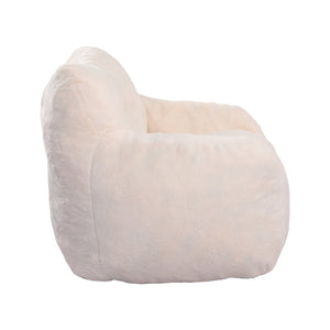 English Elm Bean Bag Chair - Luxurious Faux-Fur Sofa With High-Density Foam, Ideal For Relaxing, Gaming & More! W2200P313788