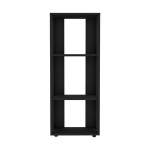 English Elm Newmanstown Modern Black Bookcase – Engineered Wood, 3 Spacious Shelves for Small Spaces & Office Storage B092P269943