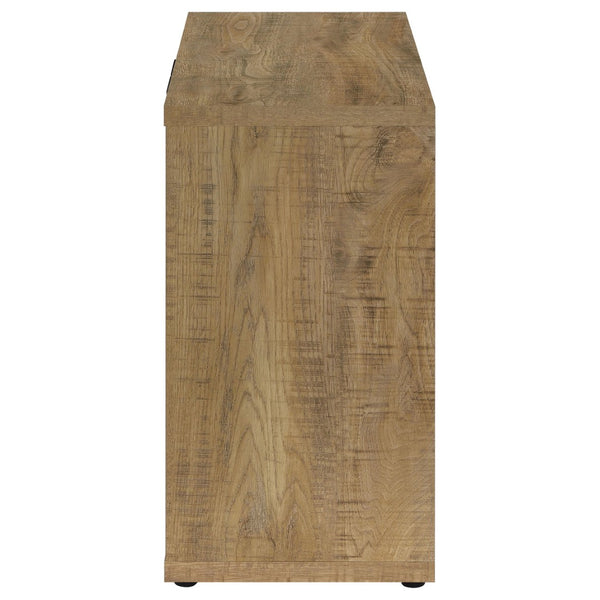English Elm Pamplona 2-Door Accent Cabinet: Rustic Mango Wood Finish With Industrial Metal Hardware & Storage Solutions B062P299945-GIGA