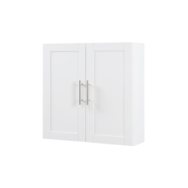 English Elm Wood Hanging Cabinet With Doors & Adjustable Shelves For Stylish, Space-Saving Storage Solutions W914P292870-GIGA