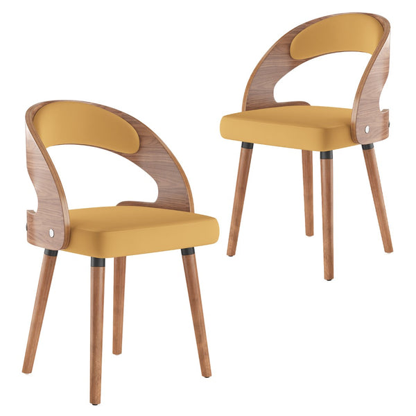 English Elm Swivel Counter Stools Set of 2 Rattan Back Pu Seat Mid Century Wood Frame Kitchen Ginger T3623P433505