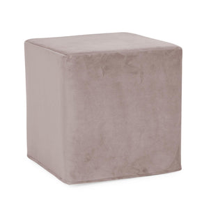 Howard Elliott No Tip Block Foam Ottoman – Sturdy, Comfortable Design With Removable Cover And Versatile Tray Accessory Gray 100% Polyester 850-1017-howard-elliott
