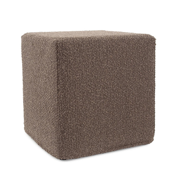Howard Elliott No Tip Block Short - Stylish, Lightweight Foam Ottoman With Removable Cover For Easy Cleaning & Versatility Brown 100% Polyester 850-1262-howard-elliott