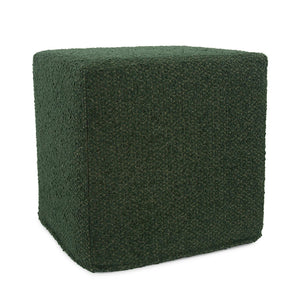 Howard Elliott No Tip Block Short - Stylish, Lightweight Foam Ottoman With Removable Cover For Easy Cleaning & Versatility Green 100% Polyester 850-1265-howard-elliott