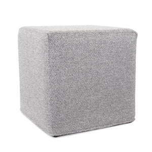 Howard Elliott No Tip Block Short - Stylish, Lightweight Foam Ottoman With Removable Cover For Easy Cleaning & Versatility Gray 100% Polyester 850-1285-howard-elliott