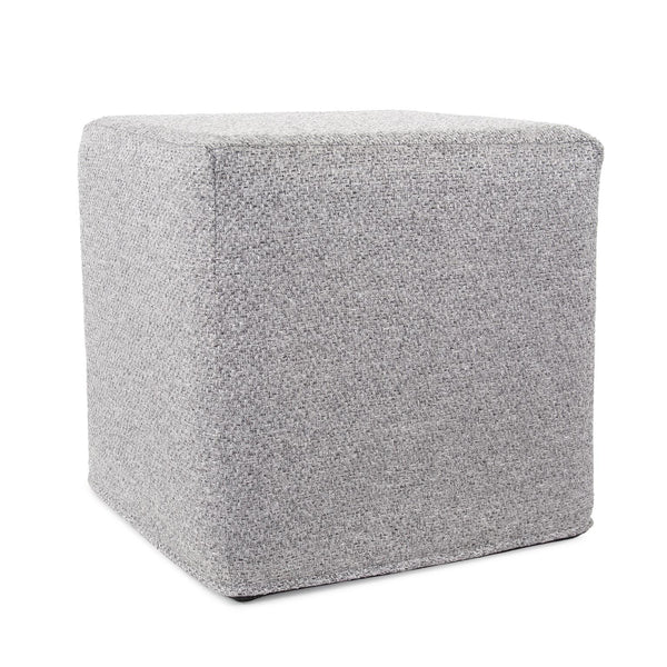 Howard Elliott No Tip Block Short - Stylish, Lightweight Foam Ottoman With Removable Cover For Easy Cleaning & Versatility Gray 100% Polyester 850-1285-howard-elliott