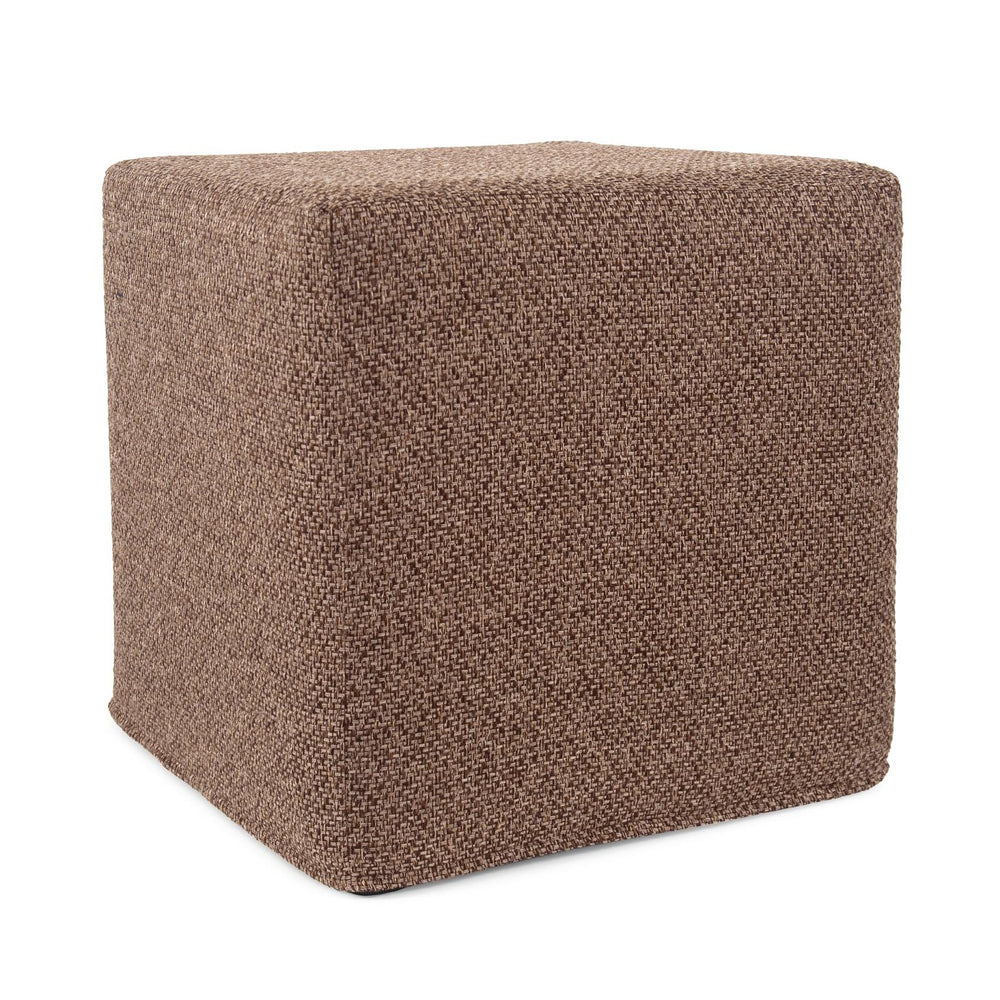 Howard Elliott No Tip Block Short - Stylish, Lightweight Foam Ottoman With Removable Cover For Easy Cleaning & Versatility Brown 100% Polyester 850-1288-howard-elliott