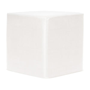 Howard Elliott No Tip Block Foam Ottoman – Sturdy, Comfortable Design With Removable Cover And Versatile Tray Accessory White 100% Polyurethane 850-190-howard-elliott