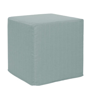 Howard Elliott No Tip Block Foam Ottoman – Sturdy, Comfortable Design With Removable Cover And Versatile Tray Accessory Blue 100% Polyester 850-200-howard-elliott